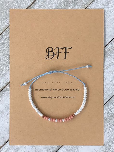 best friend morse code bracelet